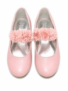 The Touch of Nina Girls Pink Floral Mary Jane Dress Shoes